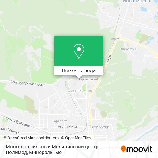 Карта Многопрофильный Медицинский центр Полимед
