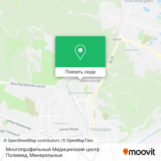 Карта Многопрофильный Медицинский центр Полимед