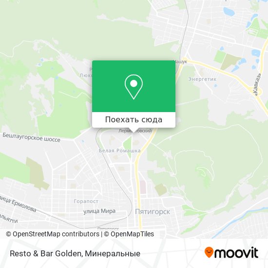 Карта Resto & Bar Golden