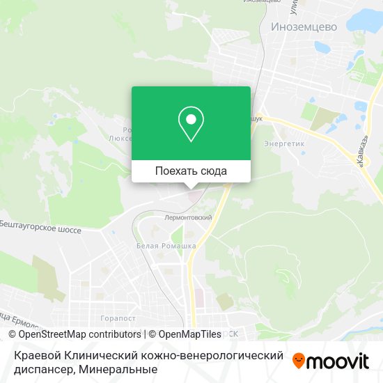 Карта Краевой Клинический кожно-венерологический диспансер