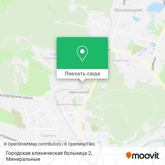 Карта Городская клиническая больница 2