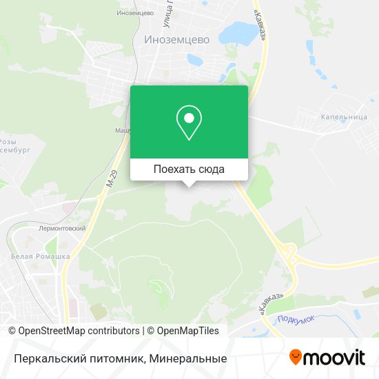 Карта Перкальский питомник