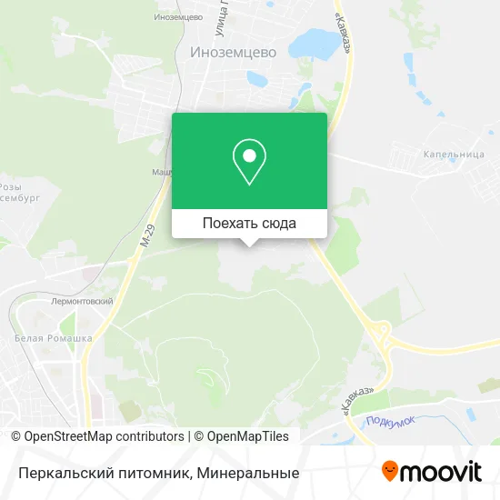 Карта Перкальский питомник