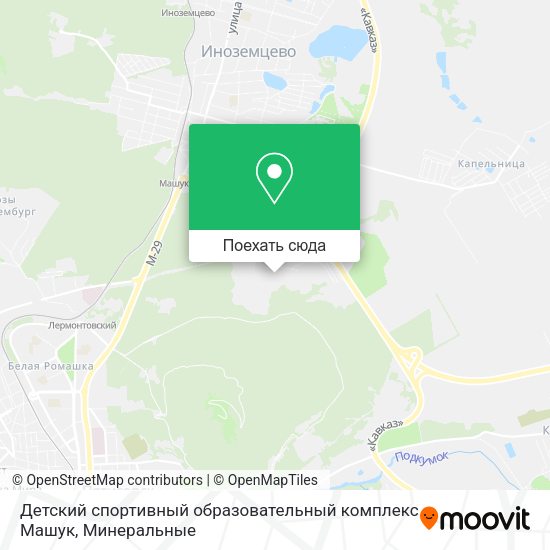 Карта Детский спортивный образовательный комплекс Машук