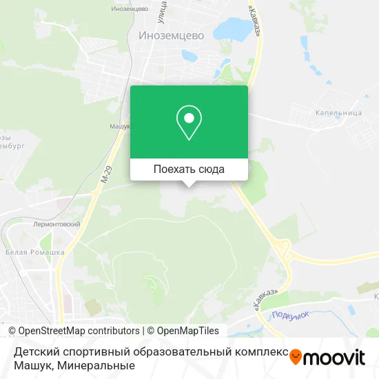Карта Детский спортивный образовательный комплекс Машук