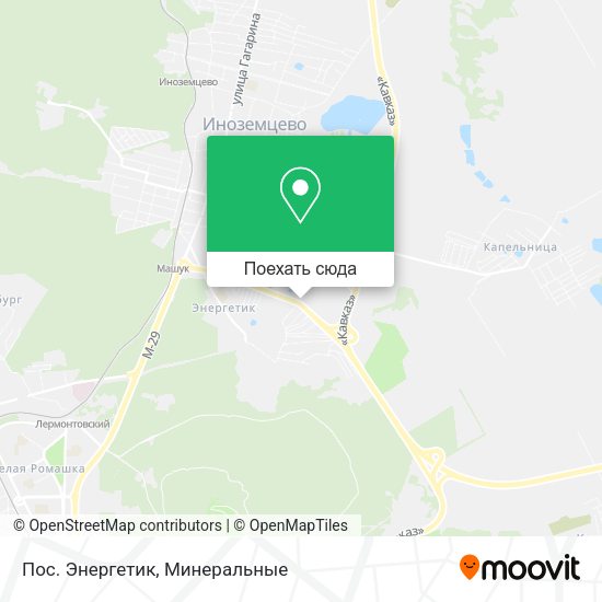 Карта Пос. Энергетик
