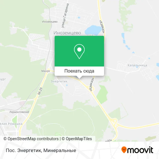 Карта Пос. Энергетик