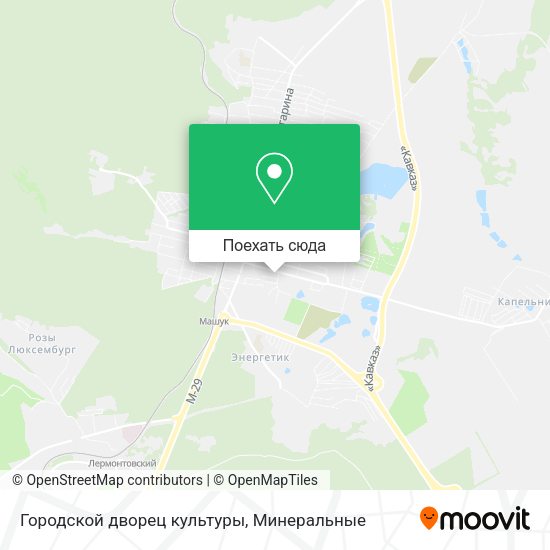 Карта Городской дворец культуры