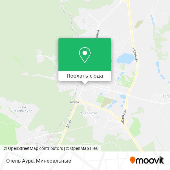 Карта Отель Аура