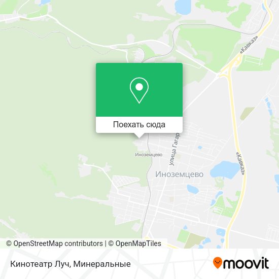 Карта Кинотеатр Луч