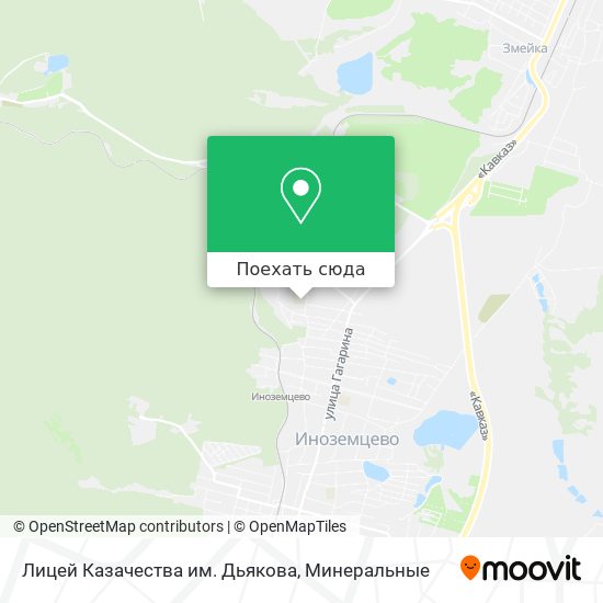 Карта Лицей Казачества им. Дьякова
