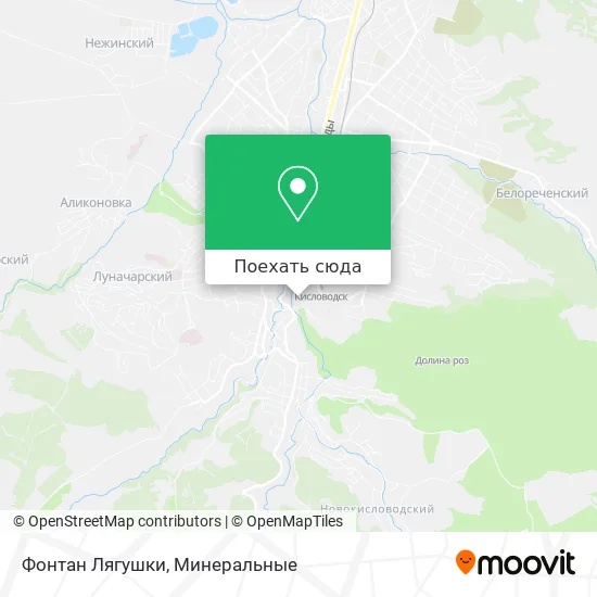 Карта Фонтан Лягушки