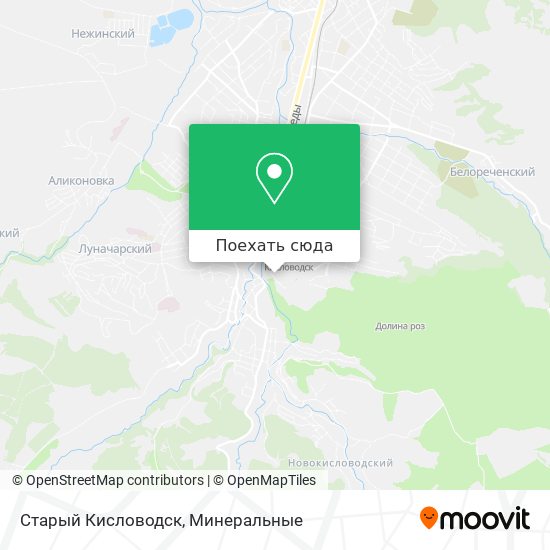 Карта Старый Кисловодск