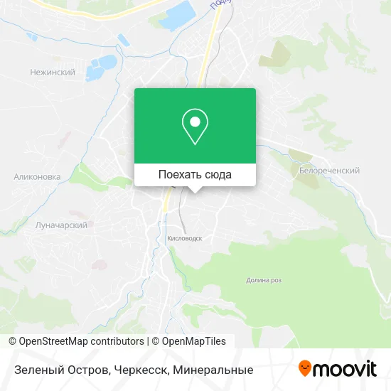 Карта Зеленый Остров, Черкесск