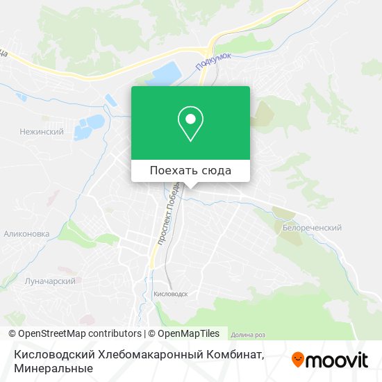 Карта Кисловодский Хлебомакаронный Комбинат