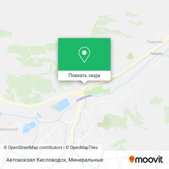 Карта Автовокзал Кисловодск