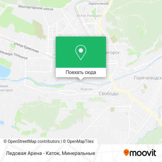 Карта Ледовая Арена - Каток