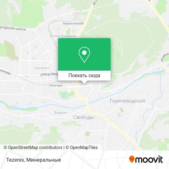 Карта Tezenis