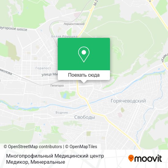 Карта Многопрофильный Медицинский центр Медикор