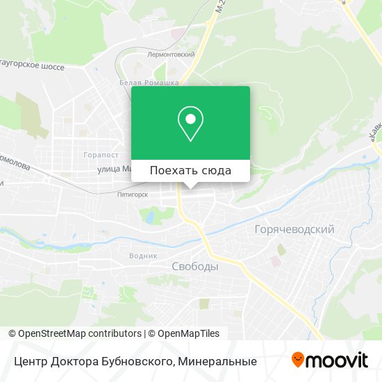 Карта Центр Доктора Бубновского