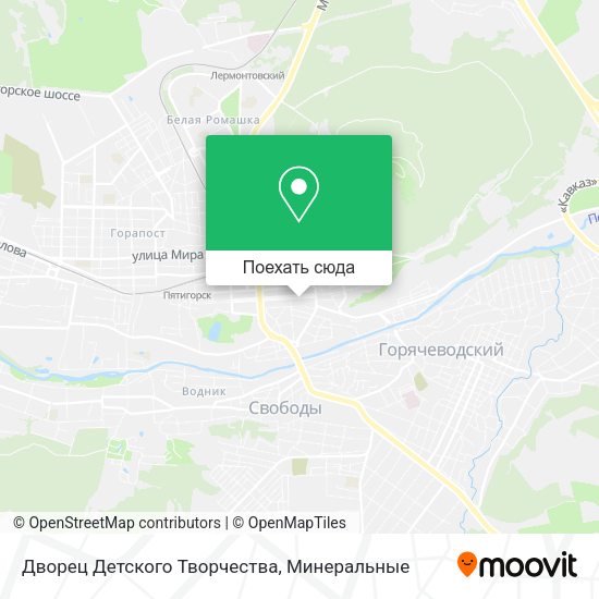 Карта Дворец Детского Творчества