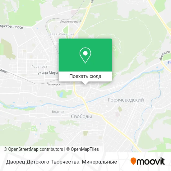 Карта Дворец Детского Творчества