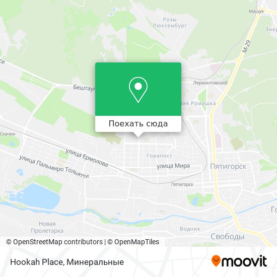 Карта Hookah Place