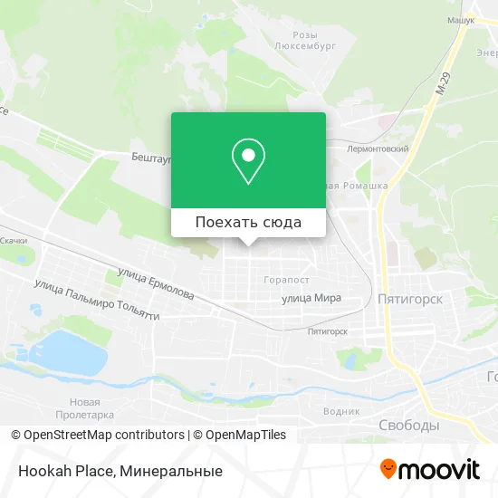 Карта Hookah Place