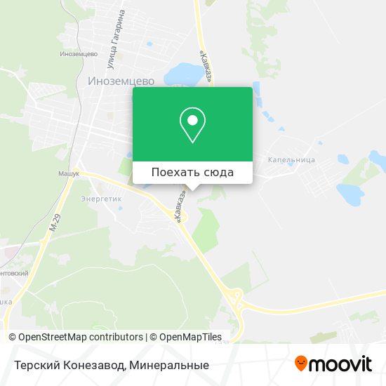 Карта Терский Конезавод