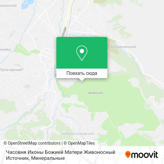 Карта Часовня Иконы Божией Матери Живоносный Источник