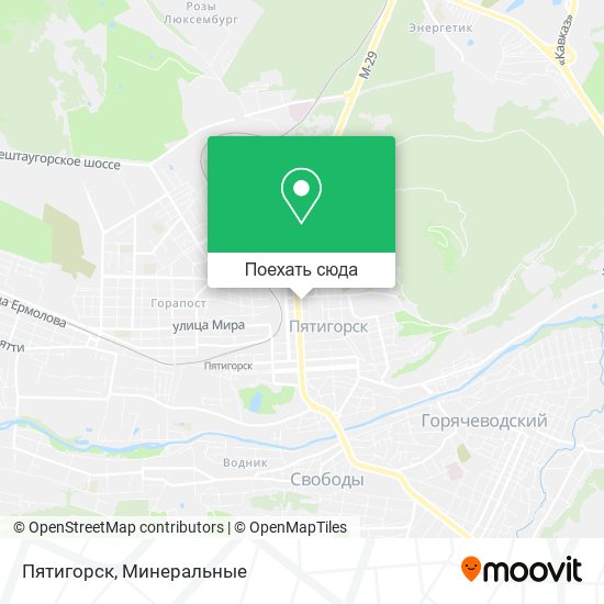 Карта Пятигорск