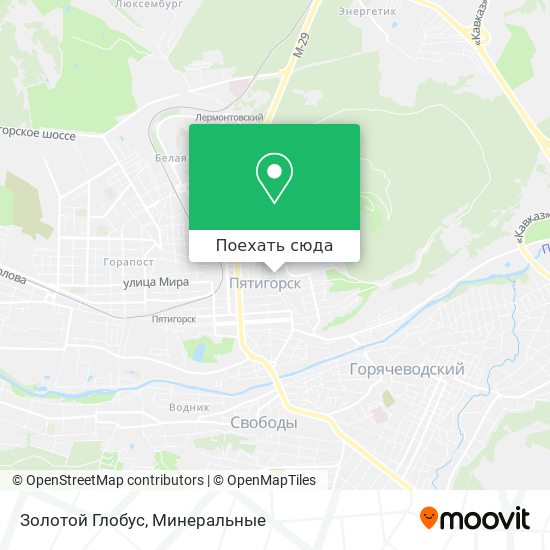 Карта Золотой Глобус