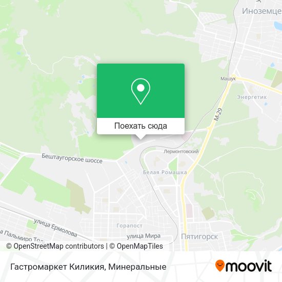 Карта Гастромаркет Киликия