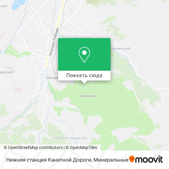 Карта Нижняя станция Канатной Дороги