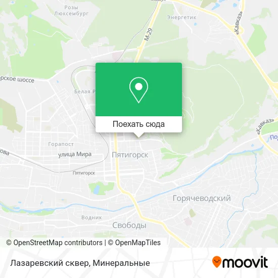 Карта Лазаревский сквер