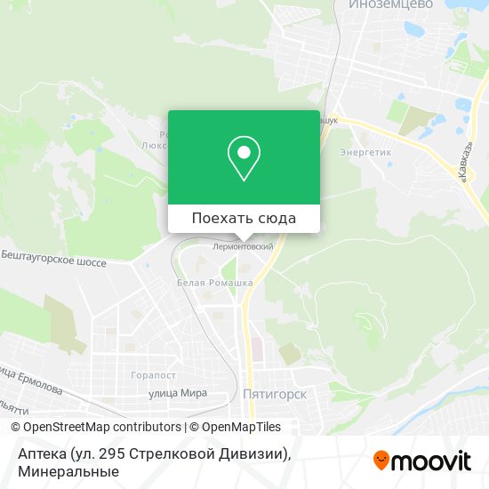 Карта Аптека (ул. 295 Стрелковой Дивизии)