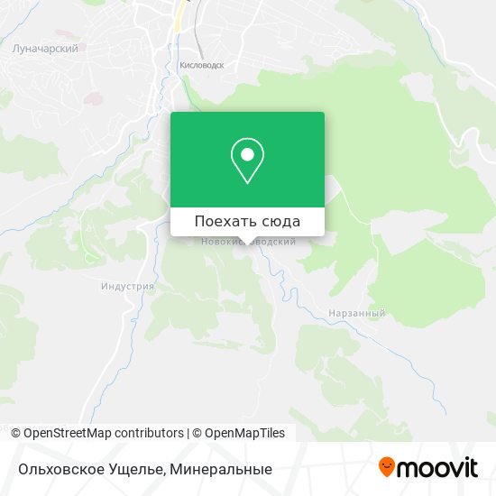 Карта Ольховское Ущелье