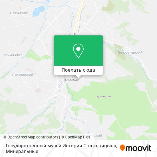 Карта Государственный музей Истории Солженицына