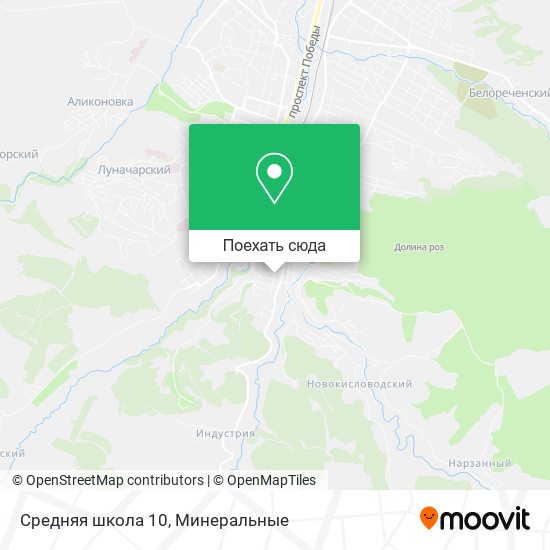 Карта Средняя школа 10