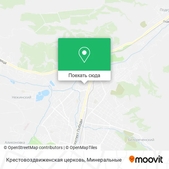 Карта Крестовоздвиженская церковь