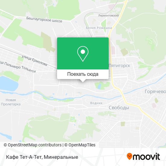 Карта Кафе Тет-А-Тет
