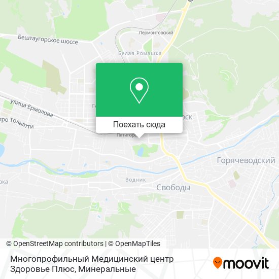 Карта Многопрофильный Медицинский центр Здоровье Плюс