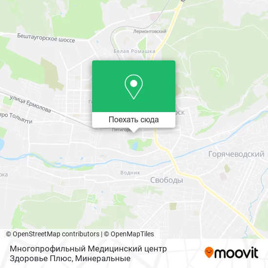Карта Многопрофильный Медицинский центр Здоровье Плюс