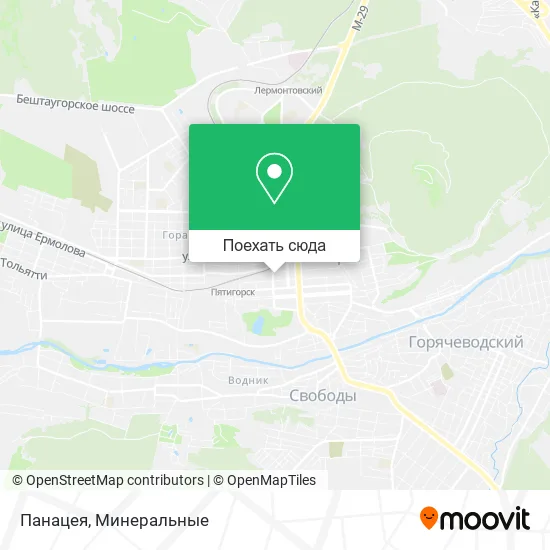 Карта Панацея