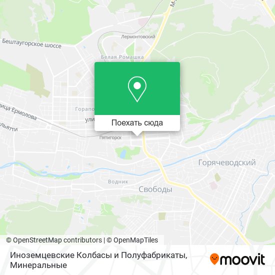 Карта Иноземцевские Колбасы и Полуфабрикаты