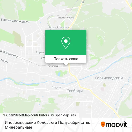 Карта Иноземцевские Колбасы и Полуфабрикаты