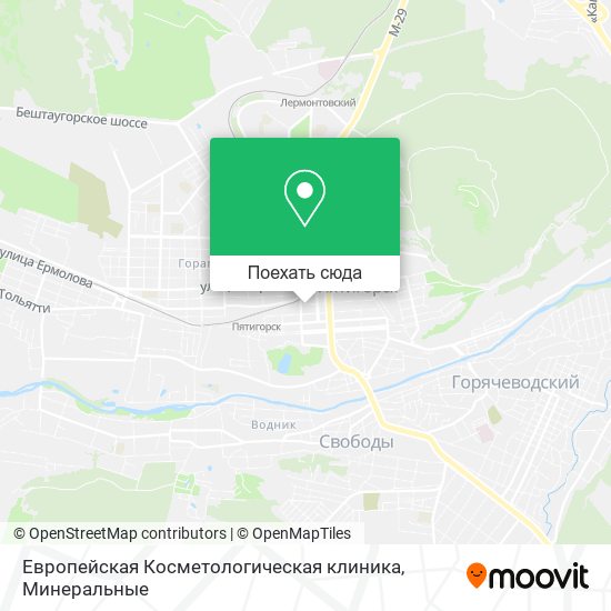 Карта Европейская Косметологическая клиника