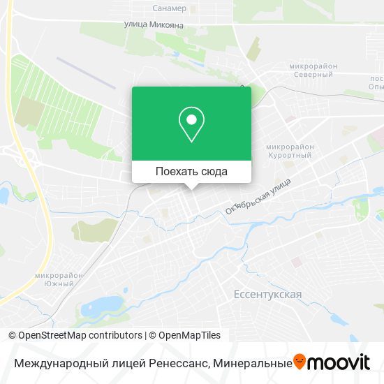 Карта Международный лицей Ренессанс