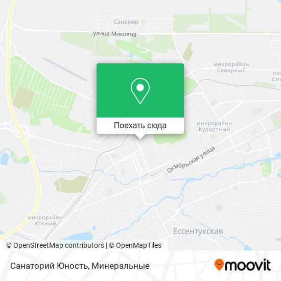 Карта Санаторий Юность