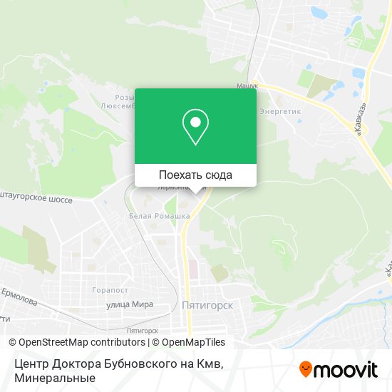 Карта Центр Доктора Бубновского на Кмв